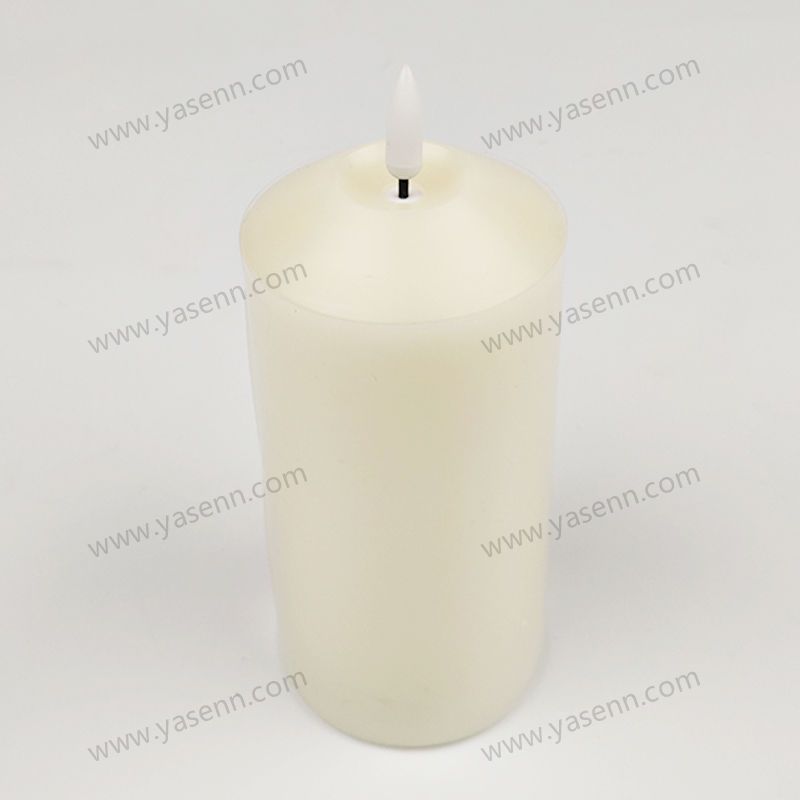 7.5X15cm inclined concave bullet Led Candle YSC23016C