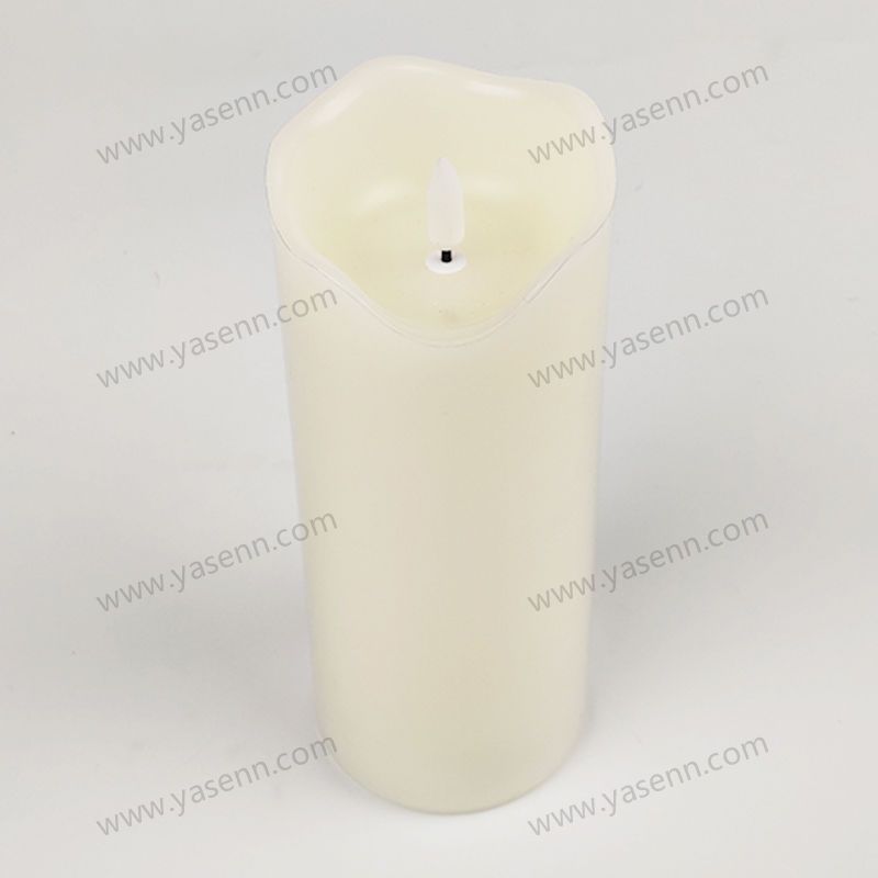 7.5X17.5CM WAX Wavy Bullet Led Candle YSC23029B