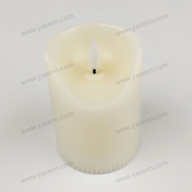 7.5X10.5cm WAX Vertical grain  Bullet Oblique Led Candles YSC23040C
