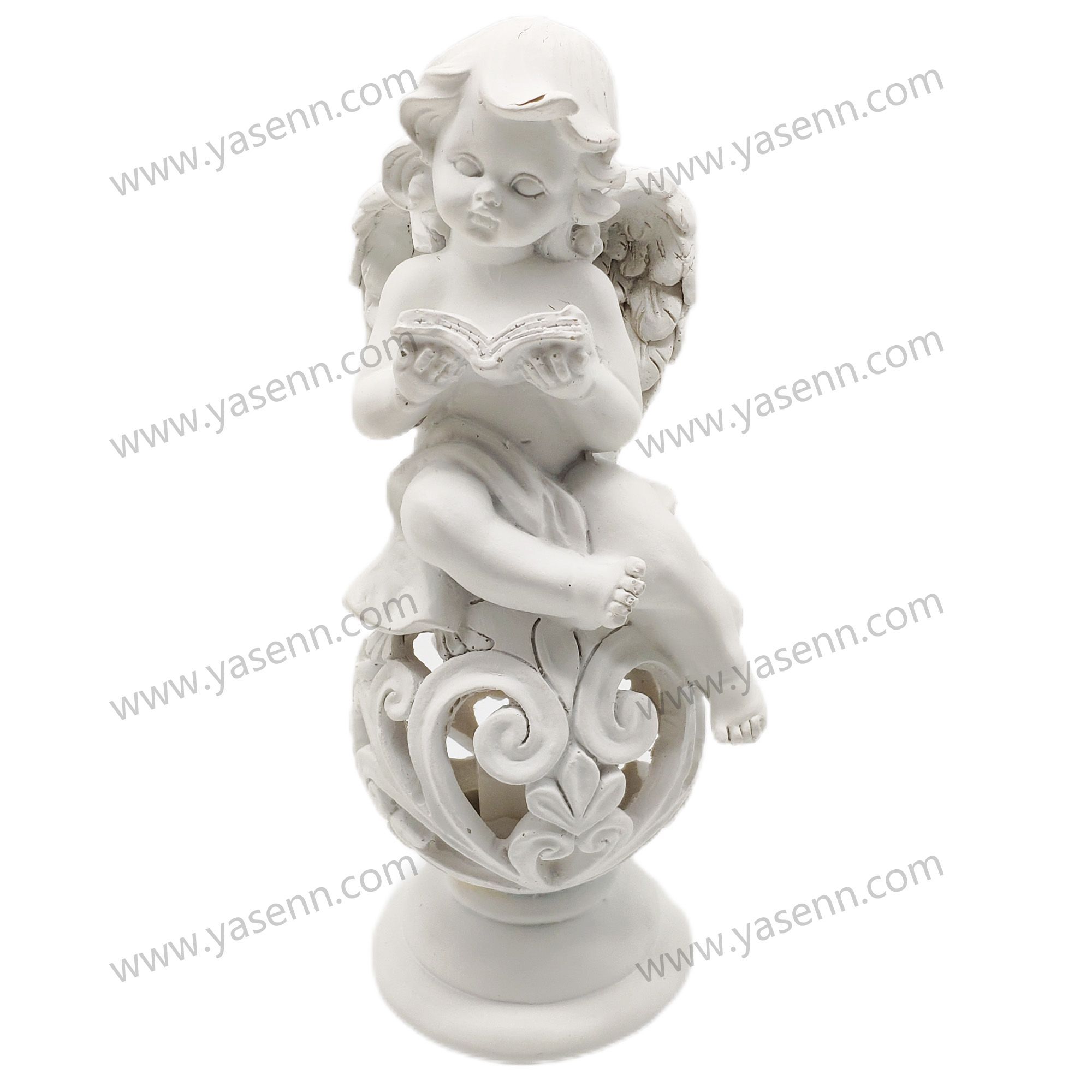 LED HOLLOW BALL RESIN READING ANGEL 23*8.2*8.8CM  YSSZ21013