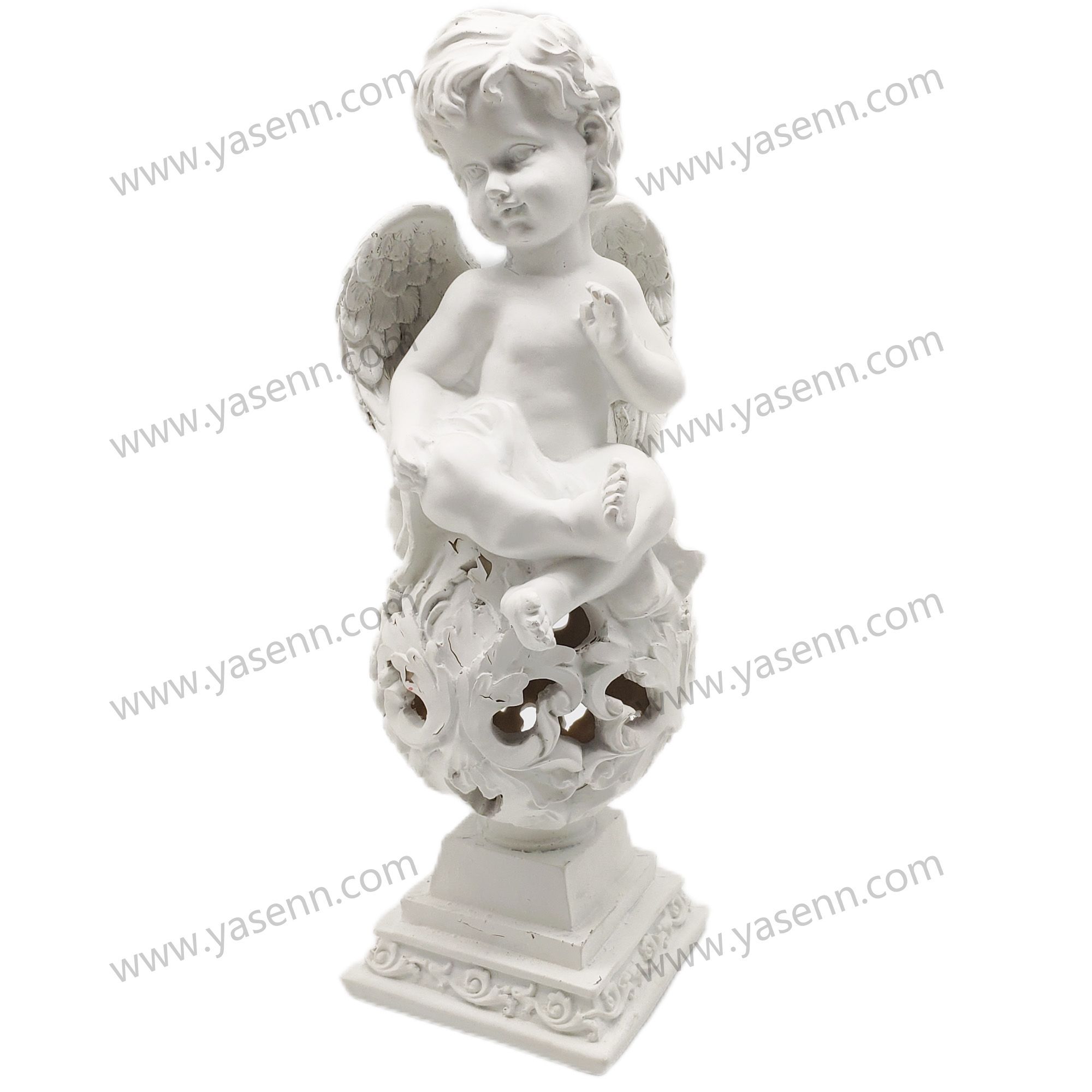 LED HOLLOW BALL RESIN ANGEL 34*10.3*10.3CM YSSZ21017