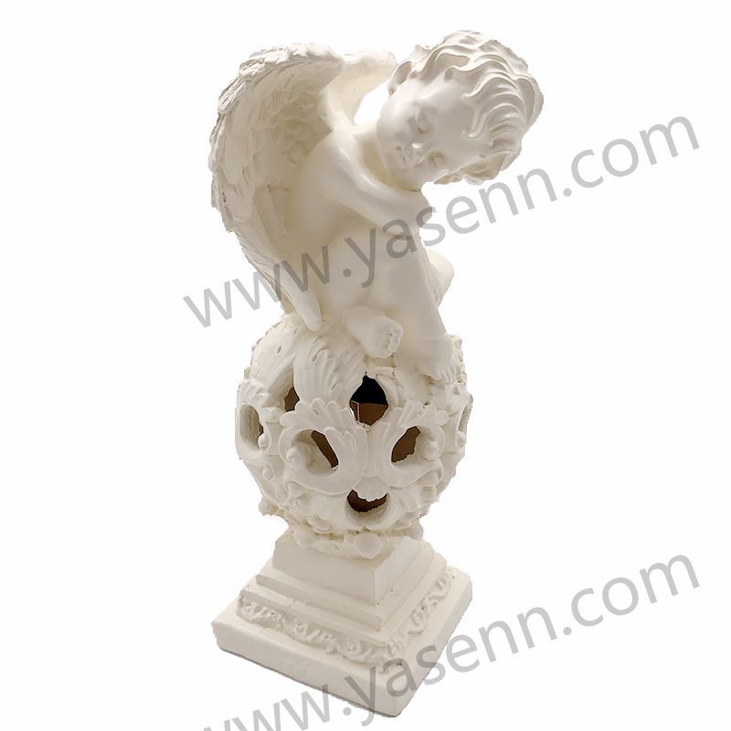 LED SOLAR RESIN ANGE LHOLLOW 26*12*11CM YSSZ21026