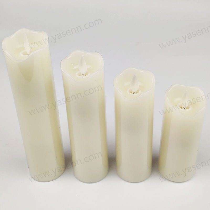 5CM WAX Wavy Swing Led Candles Set of 4 YSC23030ABCD