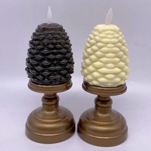 7.5 × 18CM Pine Cone Candlestick LED Candle – YSC21020