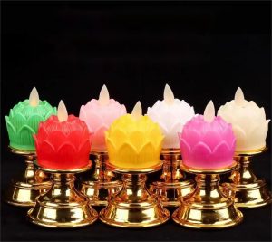 7.2×13CM Lotus Swinging Candle – YSC24017