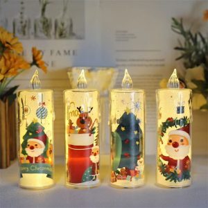 4×12.2CM Acrylic Tear Candle Light – YSC24018