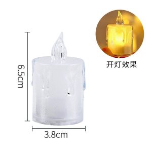 3.8×6.5CM Acrylic LED Light with Base – YSC24025B
