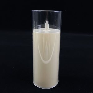 7.5×20CM Simulated Glass Cover Swinging LED Candle – YSC24043A