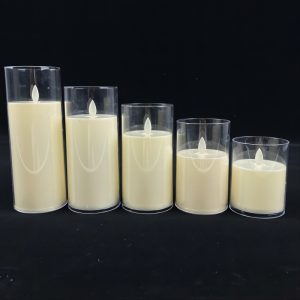 7.5CM Simulated Glass Cover Swing Flame Lamp – 5 Pieces Set (YSC24043ABCDE)