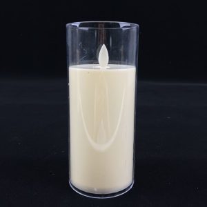 7.5×17.5CM Simulated Glass Cover Swinging LED Candle – YSC24043B