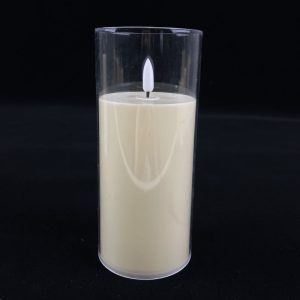 7.5×17.5CM Simulated Glass Cover Bullet LED Candle – YSC24044B