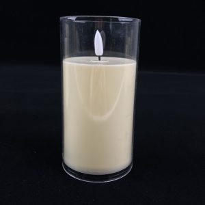 7.5×15CM Simulated Glass Cover Bullet LED Candle – YSC24044C