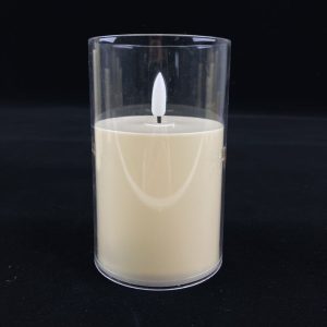 7.5×12.5CM Simulated Glass Cover Bullet LED Candle – YSC24044D