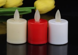3.8 × 6.2 CM Flat-Mouth Swinging Mini Tea Wax – Elegant Mini LED Candle with Swinging Flame for Cozy Ambiance (YSC24054)