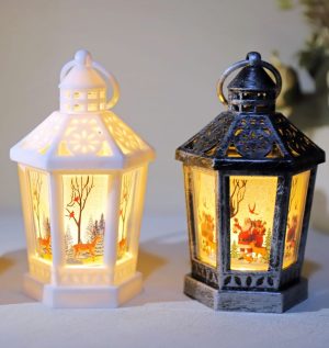 7.8×13.5CM Hollow Hexagonal Wind Lamp – YSC24062
