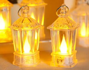 6 × 10 CM Hexagonal Mini Wind Lamp – Elegant Mini LED Wind Lamp with Hexagonal Design for Cozy, Flickering Glow (YSC24063)