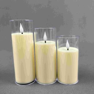 5.5CM Simulation Glass Cover LED Lamp Set of 3 YSC24072ABC