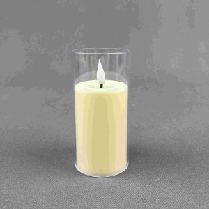 5.5x11.3CM Simulated Glass Bullet Head Candle Lamp YSC24072C