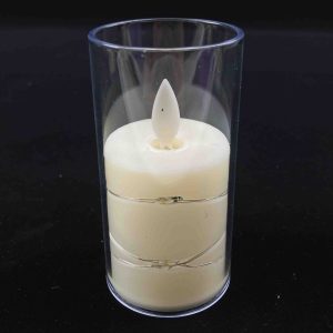 5.5 × 10.5 CM Swing Wick Candle Lamp with String Lights – Perfect for Tabletop Decor, Parties, and Special Occasions (YSC24088C)