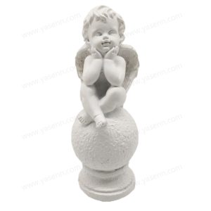 Elegant Seat Ball Resin Angel – Cold White Light, Battery Operated, 20.5x7x7.5CM - YSSZ21015